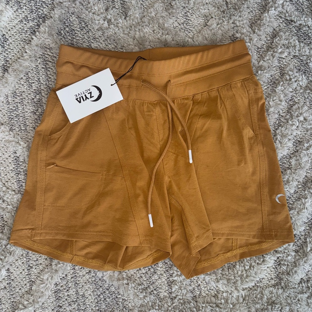ZYIA Gold Athletic Shorts